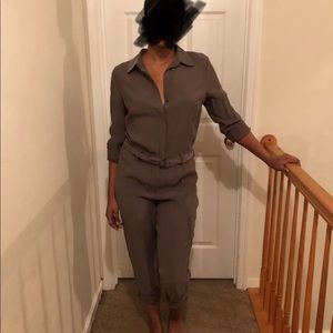 Forever 21 Olive Jumpsuit
